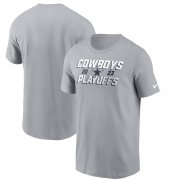 Cheap Men's Dallas Cowboys Gray 2023 Playoffs Iconic T-Shirt