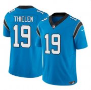 Wholesale Cheap Men's Carolina Panthers #19 Adam Thielen Blue 2023 F.U.S.E. Vapor Untouchable Football Stitched Jersey