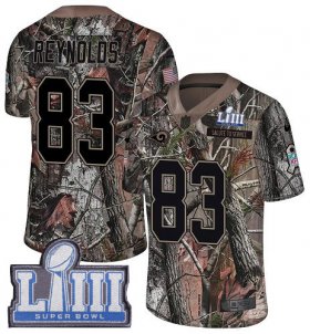 Wholesale Cheap Nike Rams #83 Josh Reynolds Camo Super Bowl LIII Bound Men\'s Stitched NFL Limited Rush Realtree Jersey