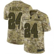 Wholesale Cheap Nike Cowboys #24 Chidobe Awuzie Camo Youth Stitched NFL Limited 2018 Salute to Service Jersey