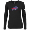Wholesale Cheap Women's Nike Buffalo Bills Of The City Long Sleeve Tri-Blend NFL T-Shirt Black