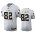 Wholesale Cheap Minnesota Vikings #82 Kyle Rudolph Men's Nike White Golden Edition Vapor Limited NFL 100 Jersey