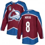 Wholesale Cheap Men's Colorado Avalanche #8 Cale Makar 2022 Burgundy Stanley Cup Final Patch Stitched Jersey