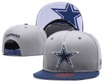 Wholesale Cheap NFL Dallas Cowboys Team Logo Gray Snapback Adjustable Hat LT10