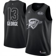 Wholesale Cheap Nike Thunder #13 Paul George Black NBA Jordan Swingman 2018 All-Star Game Jersey