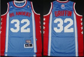 Wholesale Cheap Los Angeles Clippers #32 Blake Griffin ABA Hardwood Classic Swingman Blue Jersey