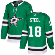 Wholesale Cheap Men's Dallas Stars #18 Sam Steel Green Stitched Jersey