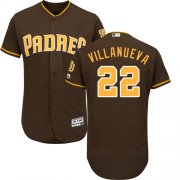 Wholesale Cheap Padres #22 Christian Villanueva Brown Flexbase Authentic Collection Stitched MLB Jersey