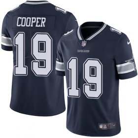 Wholesale Cheap Nike Cowboys #19 Amari Cooper Navy Blue Team Color Men\'s Stitched NFL Vapor Untouchable Limited Jersey