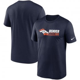 Wholesale Cheap Denver Broncos Nike Fan Gear Team Conference Legend Performance T-Shirt Navy
