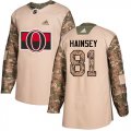 Wholesale Cheap Adidas Senators #81 Ron Hainsey Camo Authentic 2017 Veterans Day Stitched NHL Jersey