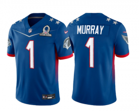 Wholesale Cheap Men\'s Arizona Cardinals #1 Kyler Murray Blue 2022 Pro Bowl Vapor Untouchable Stitched Limited Jersey