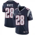 Wholesale Cheap Nike Patriots #28 James White Navy Blue Team Color Men's Stitched NFL Vapor Untouchable Limited Jersey