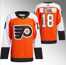 Cheap Men\'s Philadelphia Flyers #18 Marc Staal 2023-24 Orange Stitched Jersey