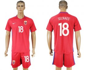 Wholesale Cheap Norway #18 Selnaes Home Soccer Country Jersey