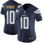 Wholesale Cheap Nike Chargers #10 Justin Herbert Navy Blue Team Color Women's Stitched NFL Vapor Untouchable Limited Jersey
