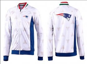 Wholesale Cheap NFL New England Patriots Team Logo Jacket White_2