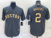 Wholesale Men's Boston Red Sox #2 Xander Bogaerts Grey 2022 All Star Stitched Cool Base Nike Jersey