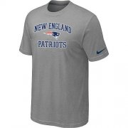 Wholesale Cheap Nike NFL New England Patriots Heart & Soul NFL T-Shirt Light Grey