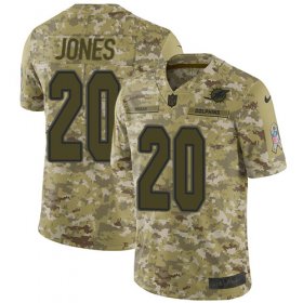 Wholesale Cheap Nike Dolphins #20 Reshad Jones Camo Men\'s Stitched NFL Limited 2018 Salute To Service Jersey