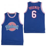 Wholesale Cheap Tune Squad 6 Yosemite Blue Stitched Movie Basketball Jersey