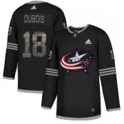 Wholesale Cheap Adidas Blue Jackets #18 Pierre-Luc Dubois Black Authentic Classic Stitched NHL Jersey
