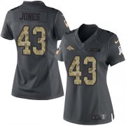 Wholesale Cheap Nike Broncos #43 Joe Jones Black Women's Stitched NFL Limited 2016 Salute to Service Jersey