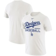 Wholesale Cheap Los Angeles Dodgers Nike Practice Performance T-Shirt White