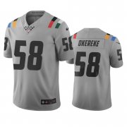 Wholesale Cheap Indianapolis Colts #58 Bobby Okereke Gray Vapor Limited City Edition NFL Jersey
