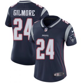 Wholesale Cheap Nike Patriots #24 Stephon Gilmore Navy Blue Team Color Women\'s Stitched NFL Vapor Untouchable Limited Jersey
