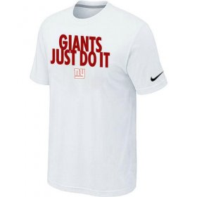 Wholesale Cheap Nike New York Giants Just Do It White T-Shirt