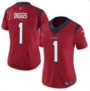Cheap Women's Houston Texans #1 Stefon Diggs Red Vapor Untouchable Limited Stitched Jersey