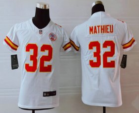 Wholesale Cheap Youth Kansas City Chiefs #32 Tyrann Mathieu White 2017 Vapor Untouchable Stitched NFL Nike Limited Jersey