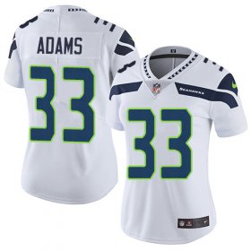 Wholesale Cheap Nike Seahawks #33 Jamal Adams White Women\'s Stitched NFL Vapor Untouchable Limited Jersey