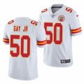 Cheap Men's Kansas City Chiefs #50 Willie Gay Jr. White Vapor Untouchable Limited Stitched Football Jersey