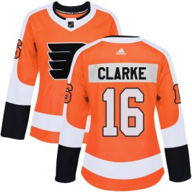 Wholesale Cheap Adidas Flyers #16 Bobby Clarke Orange Home Authentic Women\'s Stitched NHL Jersey