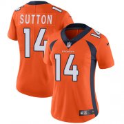 Wholesale Cheap Nike Broncos #14 Courtland Sutton Orange Team Color Women's Stitched NFL Vapor Untouchable Limited Jersey