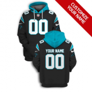 Wholesale Cheap Men's Carolina Panthers Active Player Black Custom 2021 Pullover Hoodie