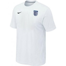 Wholesale Cheap Nike England 2014 World Small Logo Soccer T-Shirt White