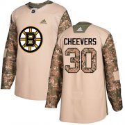 Wholesale Cheap Adidas Bruins #30 Gerry Cheevers Camo Authentic 2017 Veterans Day Stitched NHL Jersey