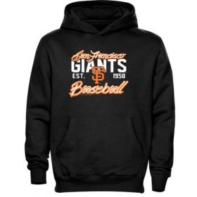 Wholesale Cheap San Francisco Giants Script MLB Pullover Black MLB Hoodie