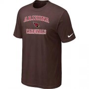 Wholesale Cheap Nike NFL Arizona Cardinals Heart & Soul NFL T-Shirt Brown