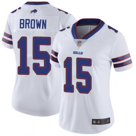 Wholesale Cheap Nike Bills #15 John Brown White Women\'s Stitched NFL Vapor Untouchable Limited Jersey