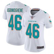 Wholesale Cheap Nike Dolphins #46 Noah Igbinoghene White Women's Stitched NFL Vapor Untouchable Limited Jersey