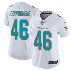 Wholesale Cheap Nike Dolphins #46 Noah Igbinoghene White Women\'s Stitched NFL Vapor Untouchable Limited Jersey