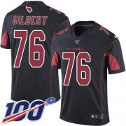 Wholesale Cheap Nike Cardinals #76 Marcus Gilbert Black Men's Stitched NFL Limited Rush 100th Season Jersey
