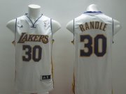 Wholesale Cheap Los Angeles Lakers #30 Julius Randle Revolution 30 Swingman White Jersey