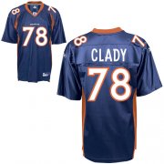 Wholesale Cheap Broncos #78 Ryan Clady Blue Stitched NFL Jersey