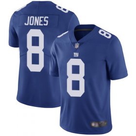 Wholesale Cheap Nike Giants #8 Daniel Jones Royal Blue Team Color Men\'s Stitched NFL Vapor Untouchable Limited Jersey