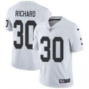 Wholesale Cheap Nike Raiders #30 Jalen Richard White Men's Stitched NFL Vapor Untouchable Limited Jersey